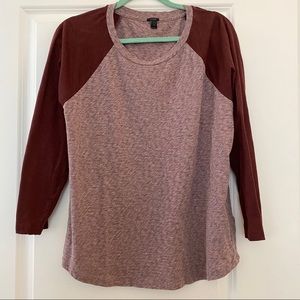 J.Crew 3/4 Sleeve Baseball Tee